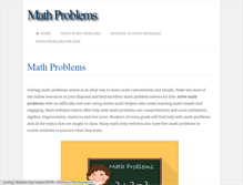Tablet Screenshot of math-problems.org